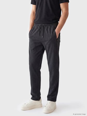 LCWAIKIKI Classic Antrasit Regular Fit Erkek Eşofman Altı