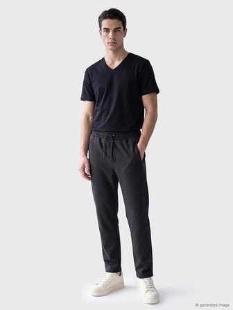 LCWAIKIKI Classic Antrasit Regular Fit Erkek Eşofman Altı
