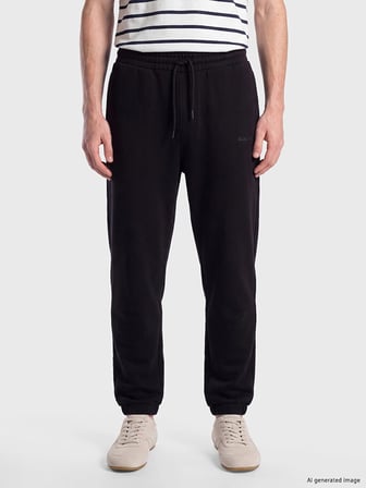 XSIDE Siyah Regular Fit Erkek Jogger Eşofman Altı