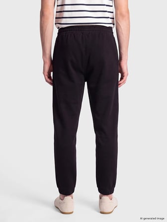 XSIDE Siyah Regular Fit Erkek Jogger Eşofman Altı