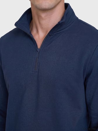 LCWAIKIKI Classic Lacivert Dik Yaka Erkek Kalın Sweatshirt