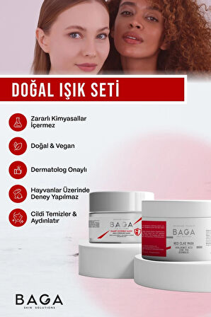 Baga Kırmızı Kil Maskesi & Baga Görünmez Maske 