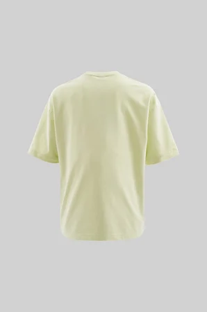 Erkek Basic Pamuklu Oversize Tişört Yeşil