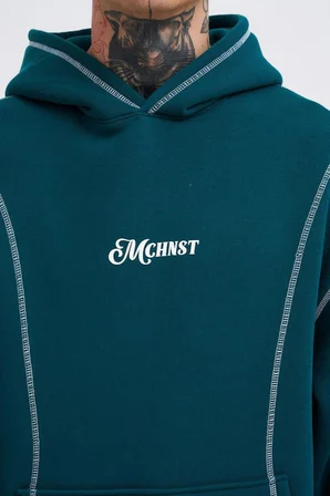 Erkek Straddie Hoodie Yağ Yeşili