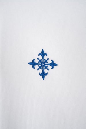Erkek Ornamental Nakışlı Şardonlu Kapüşonlu Sweatshirt Ekru