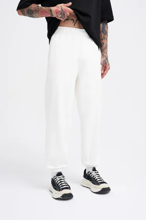 Erkek Basic Diagonel Jogger Eşofman Altı Ekru