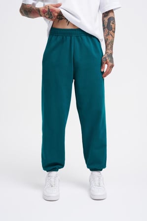 Erkek Basic Diagonel Jogger Eşofman Altı Yağ Yeşili