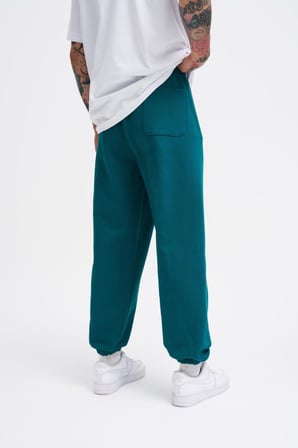Erkek Basic Diagonel Jogger Eşofman Altı Yağ Yeşili