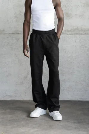 Relaxed Basic Baggy Eşofman Altı Siyah