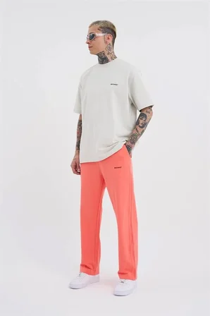 Relaxed Basic Baggy Eşofman Altı Elektrik Pembe