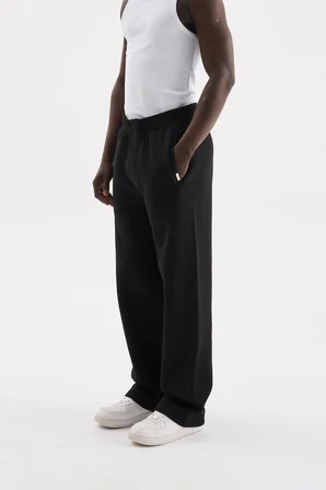 Erkek Oversize Baggy Eşofman Altı Siyah