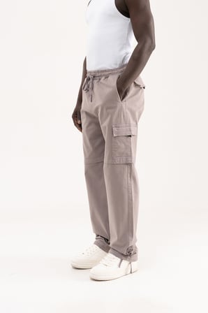 Erkek Baggy Kargo Pantolon Gri