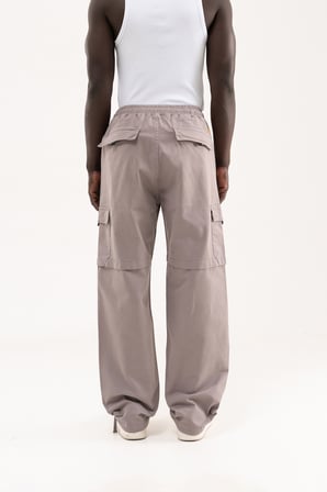 Erkek Baggy Kargo Pantolon Gri