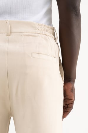 Erkek Oversize Baggy Pantolon Açık Bej