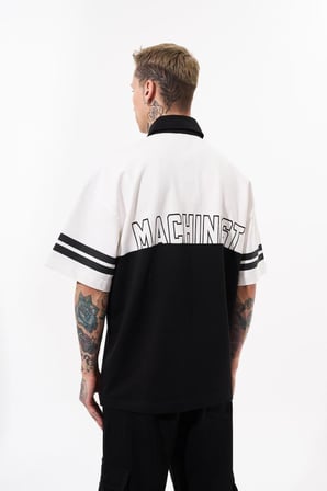 Erkek 87 Pieced Polo Yaka Tişört Ekru
