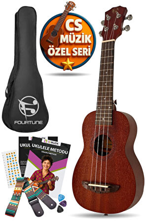 Fourtune Raya UKS-21MN Soprano Ukulele Maun Hakiki Ağaç (ÖZEL SERİ)
