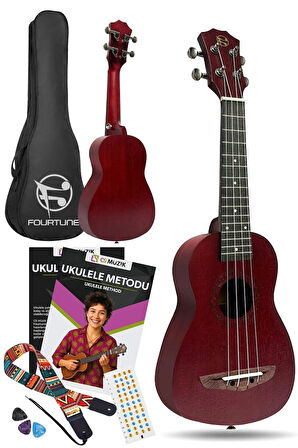Fourtune Elio UKS-21RD Soprano Ukulele Maun Hakiki Ağaç (ÖZEL SERİ)