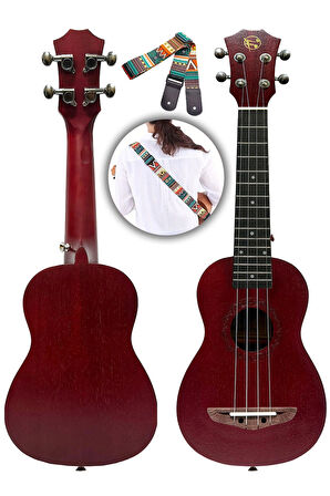Fourtune Elio UKS-21RD Soprano Ukulele Maun Hakiki Ağaç (ÖZEL SERİ)