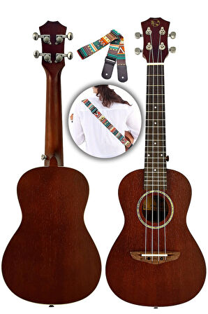Fourtune Sydra UKC-23MN Concert Ukulele Maun Hakiki Ağaç (ÖZEL SERİ)