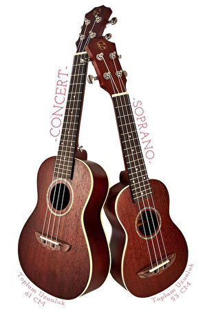 Fourtune Sydra UKS-21MN Soprano Ukulele Maun Hakiki Ağaç (ÖZEL SERİ)