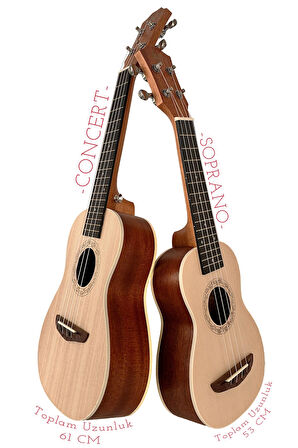 Fourtune Sydra UKC-23NT Concert Ukulele Maun Hakiki Ağaç (ÖZEL SERİ)