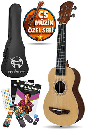 Fourtune Sydra UKS-21NT Soprano Ukulele Maun Hakiki Ağaç (ÖZEL SERİ)
