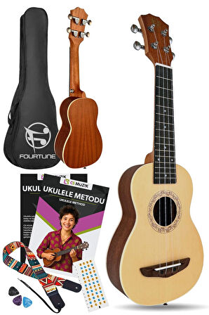 Fourtune Sydra UKS-21NT Soprano Ukulele Maun Hakiki Ağaç (ÖZEL SERİ)