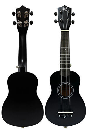 Fourtune Nova UKS-21BK Gül Ağacı Siyah Soprano Ukulele Seti