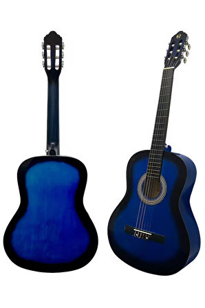 Fourtune Luca C-180BL Mavi Klasik Gitar Seti 4/4 Sap Ayarlı 