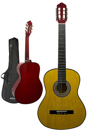 Fourtune Luca C-180YL Sarı Klasik Gitar Seti 4/4 Sap Ayarlı 