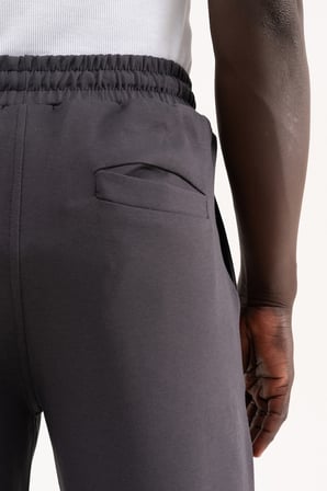 Erkek Nakışlı Double Face Pantolon Antrasit