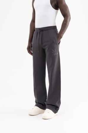Erkek Dikiş Detaylı Double Face Baggy Pantolon Antrasit