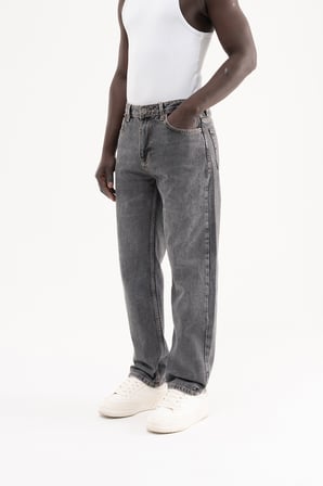 Erkek Straight Fit Jean Pantolon Siyah