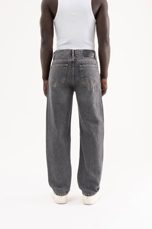 Erkek Straight Fit Jean Pantolon Siyah