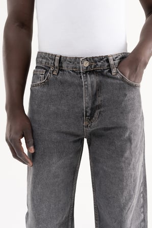 Erkek Straight Fit Jean Pantolon Siyah