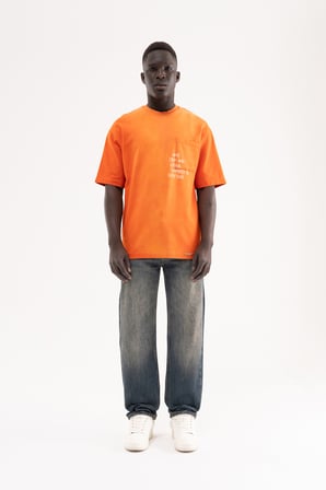 Erkek Straight Fit Jean Pantolon Kahverengi