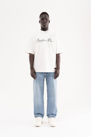 Erkek Straight Fit Jean Pantolon Açık Mavi