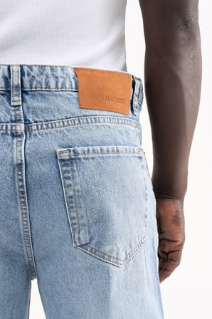 Erkek Straight Fit Jean Pantolon Açık Mavi