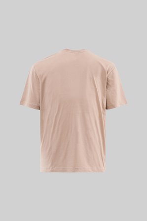 Erkek Basic Relaxed İnce Pamuklu Tişört Taş