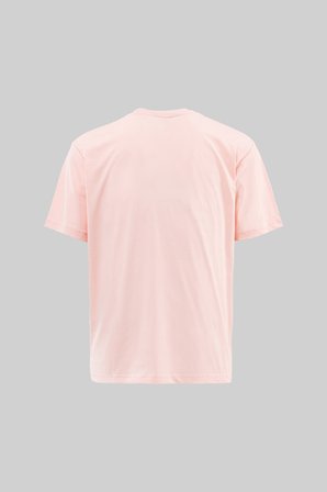 Erkek Basic Relaxed İnce Pamuklu Tişört Toz Pembe