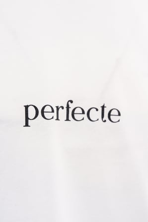 Erkek Perfecte Baskılı Crop Oversize Tişört Ekru