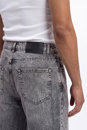 Erkek Baggy Jean Pantolon Gri