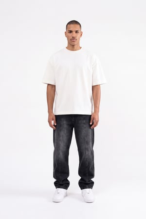 Erkek Baggy Jean Pantolon Siyah