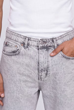 Erkek Boyfriend Jean Pantolon Gri