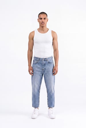 Erkek Boyfriend Jean Pantolon Mavi