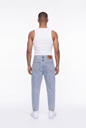 Erkek Boyfriend Jean Pantolon Mavi