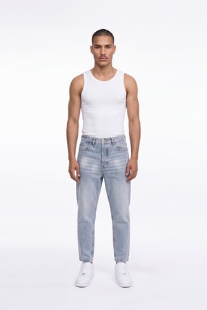Erkek Boyfriend Jean Pantolon Mavi