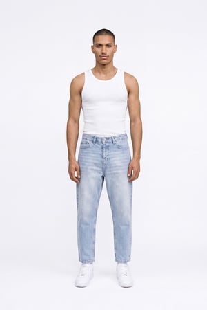 Erkek Boyfriend Jean Pantolon Mavi