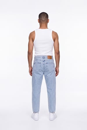 Erkek Boyfriend Jean Pantolon Mavi