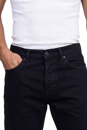 Erkek Boyfriend Jean Pantolon Siyah